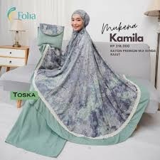 MUKENA RAYON MOTIF KAMILA BY FOLIA TERBARU