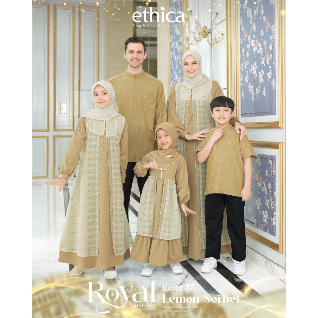 ROYAL 55 LEMON SORBET KAHFI 358, KAGUMI 342, KAGUMI KIDS 184, KAHFI KIDS 258 DAILY WEAR, FAMILY DRES
