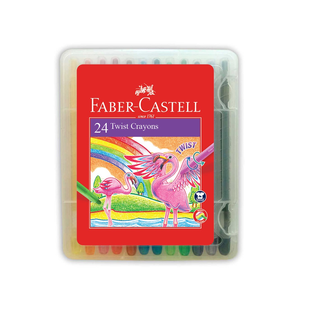 

TWIST CRAYON FABER CASTELL 24 WARNA CRAYON PUTAR 520624 | MITRA ABADI KATALOG