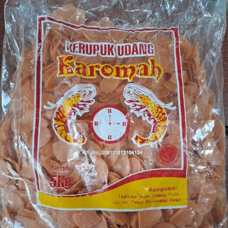 

Kerupuk Udang merk Karomah renyah, manis dan gurih 1 kg