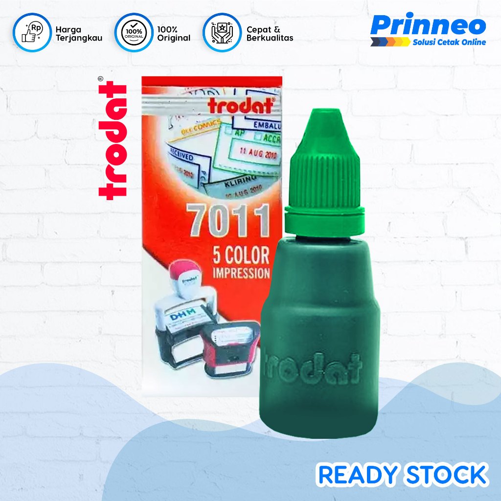 

TINTA STEMPEL TRODAT 7011, WARNA HIJAU (Anti Air)