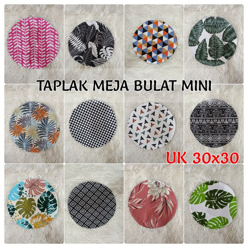 TAPLAK MEJA BULAT/TAPLAK MEJA BULAT MINI/TAPLAK MEJA BULAT KECIL/TAPLAK MEJA BULAT 30X30/TAPLAK MEJA