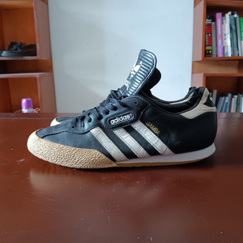 Adidas Samba Super Hitam Putih Sepatu Sneakers Unisex Second Original