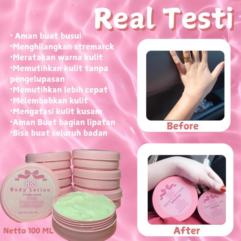 HB Pemutih Badan Cepat ,ampuh dan aman Ready Uk 100 Ml
