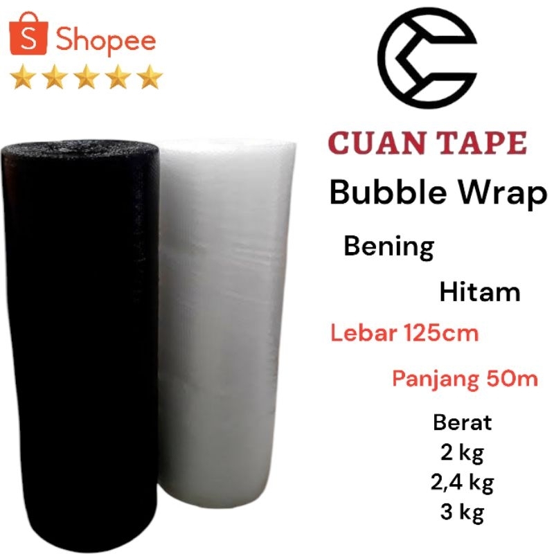 

Bubble Wrap 125cm x 50m - Bening | Bubble Pack | Plastik Packing Termurah