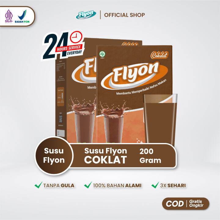 

susu flyon penambah berat badan - varian rasa coklat (2box)
