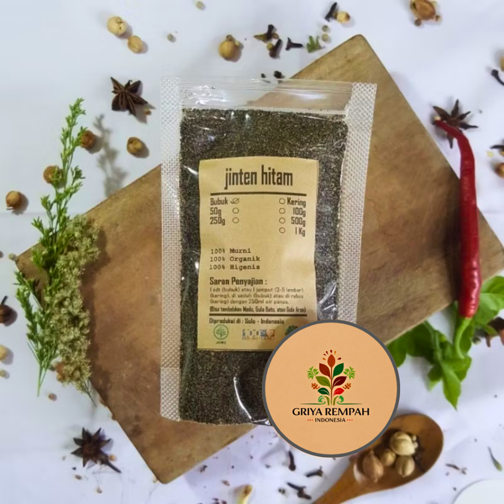

JINTEN HITAM BUBUK 100 GRAM Habbatussauda Ramuan Rempah Herbal Kering Alami Bumbu Masak Penyedap Masakan untuk Kesehatan dan Daya Tahan Tubuh Jintan Habatusauda Simplisia Nigella sativa