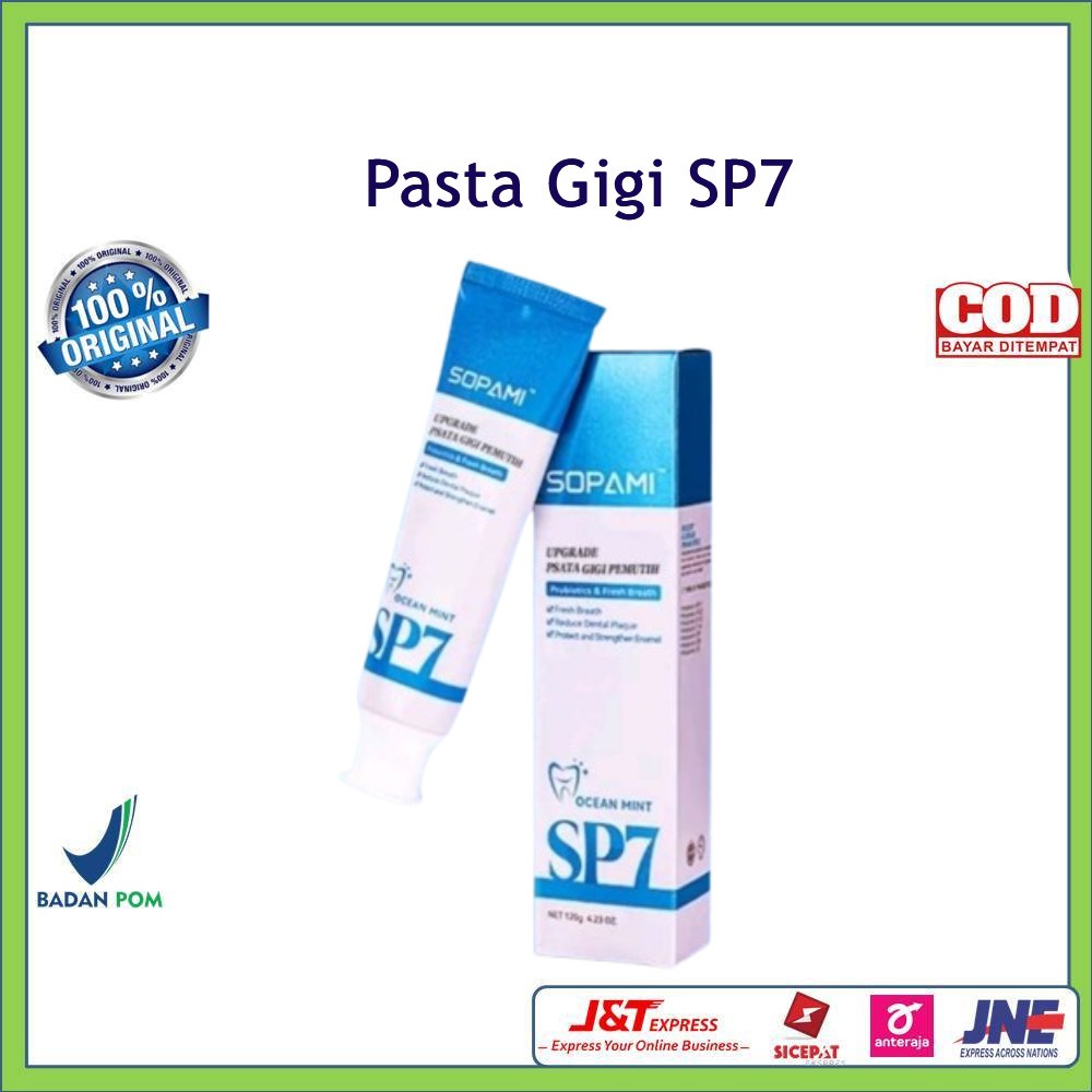 Sopami Pasta Gigi SP7 Odol SP 7 Probiotik Pembersih Pemutih Gigi Original