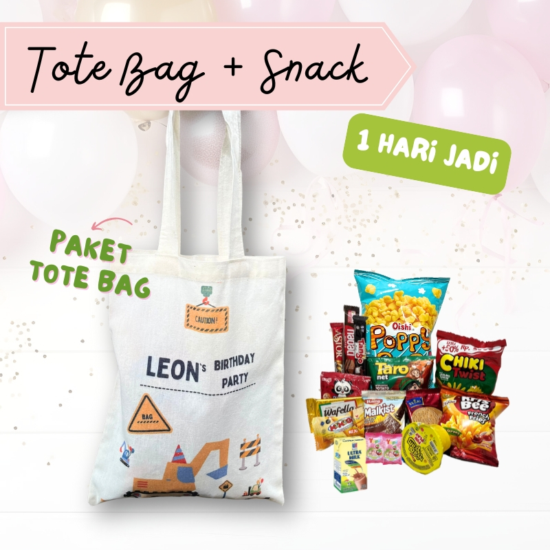 

Tote Bag Ulang Tahun Anak Souvenir Tas Snack Murah Goodie Bag Custom Tas Blacu isi Cemilan Ultah Birthday Hampers Kantong Snack ultah - DigiPrint Jakarta Filleo Land