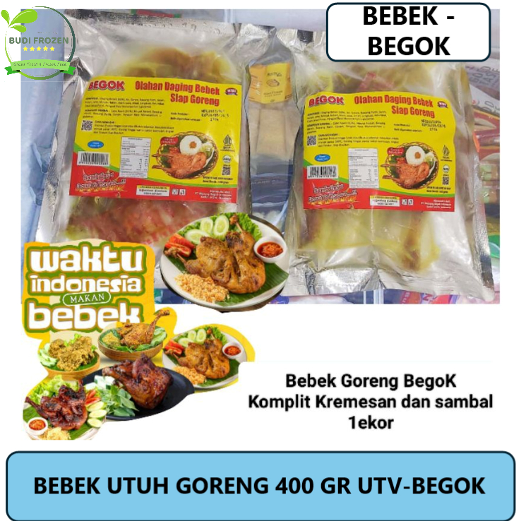 

BEBEK UTUH GORENG BEGOK / BEBEK GORENG BEGOK / 400 GR - BEGOK