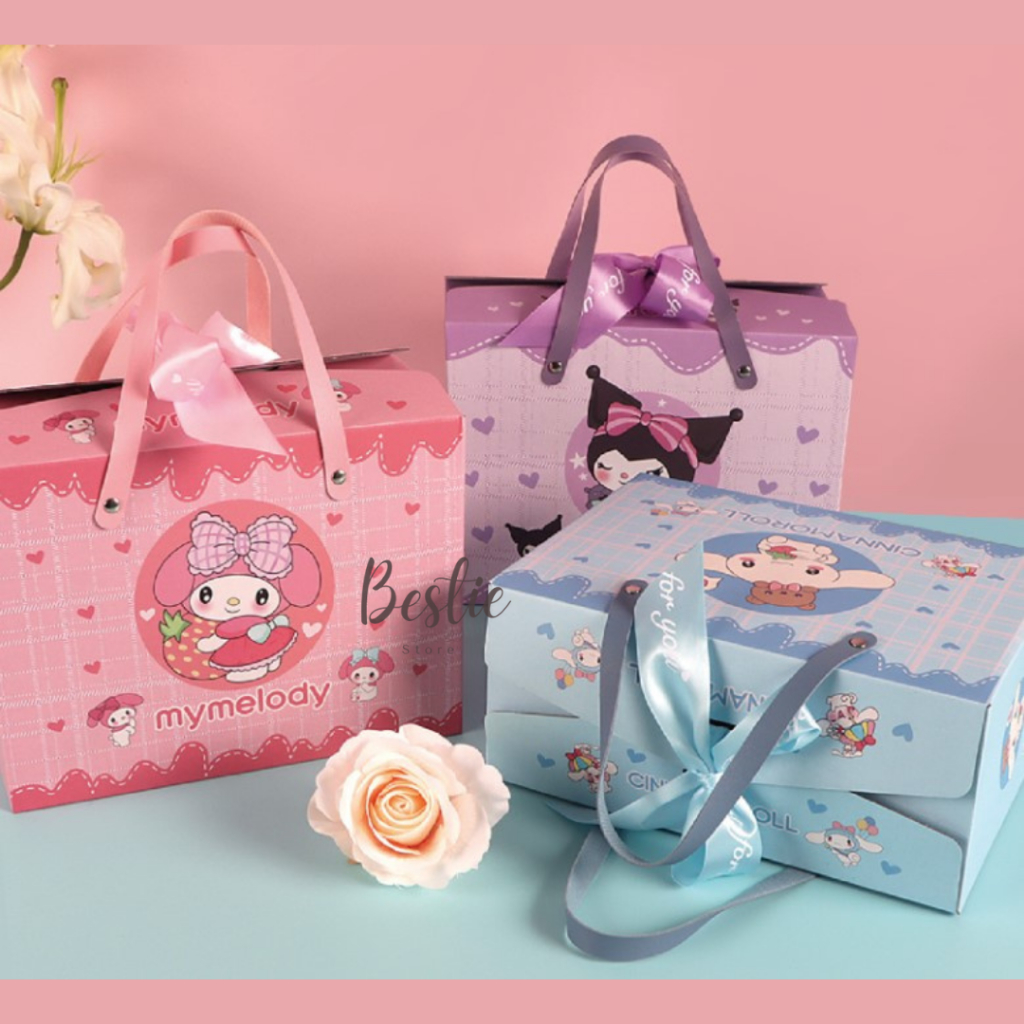 

Bestie Kotak Gift Box Tas Hadiah Hampers Goodie Bag Anak Birthday Kartun Sanrio Melody Tebal Import Premium
