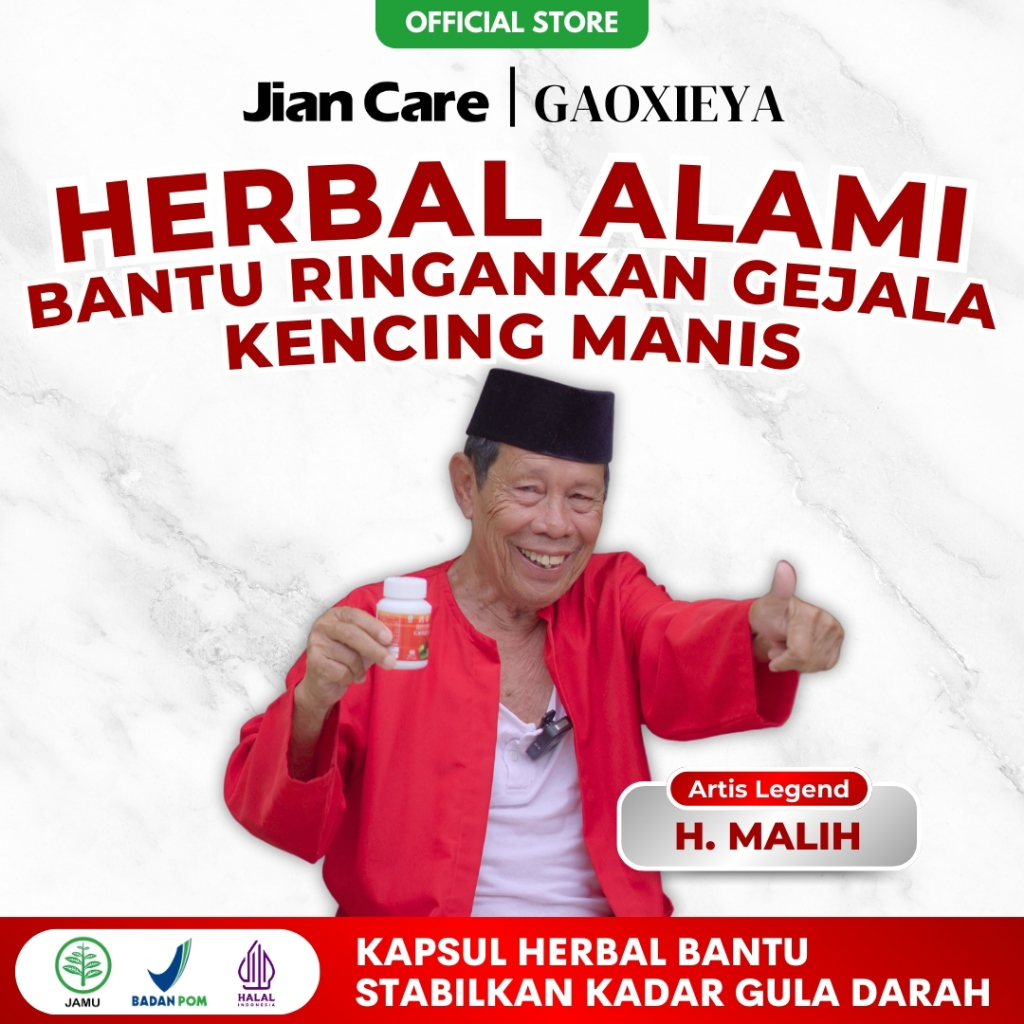 Jian Care Gaoxieya - Obat Herbal Untuk Turunkan Gula Darah Meredakan Diabetes & Kencing Manis