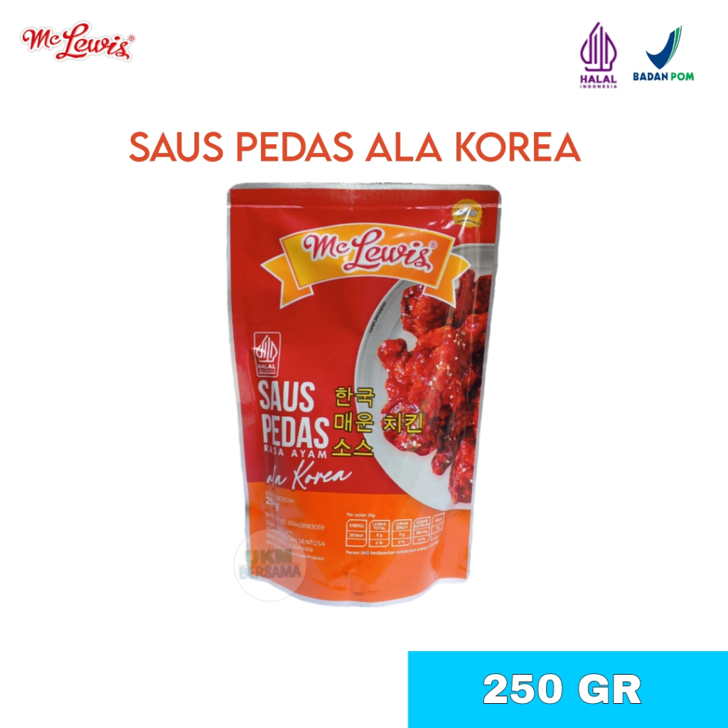 

Mc Lewis Saus Pedas Rasa Ayam ala Korea 250gr