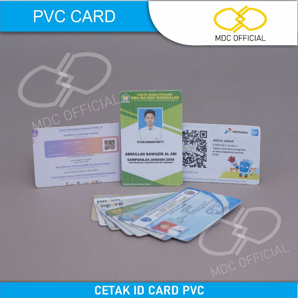 

Cetak ID Card / Cetak Kartu Nama PVC Custom