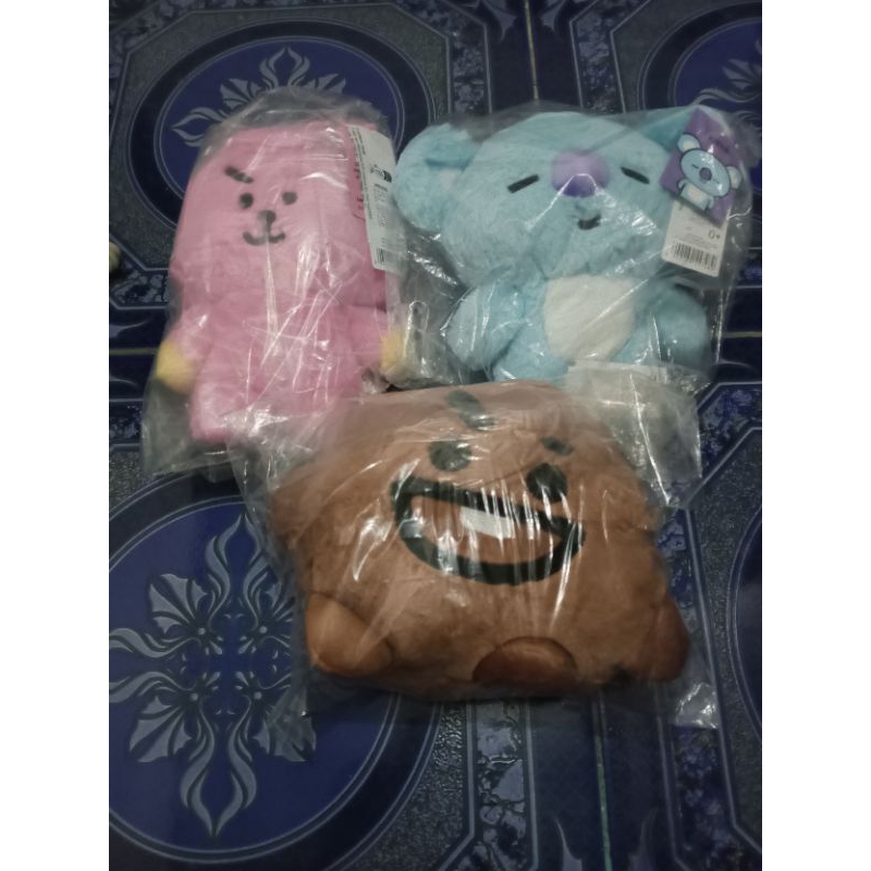 [Ready Stok bonus PC official] BT21 × Miniso boneka BT21 ukuran 9in Cooky Shooky Mang koya