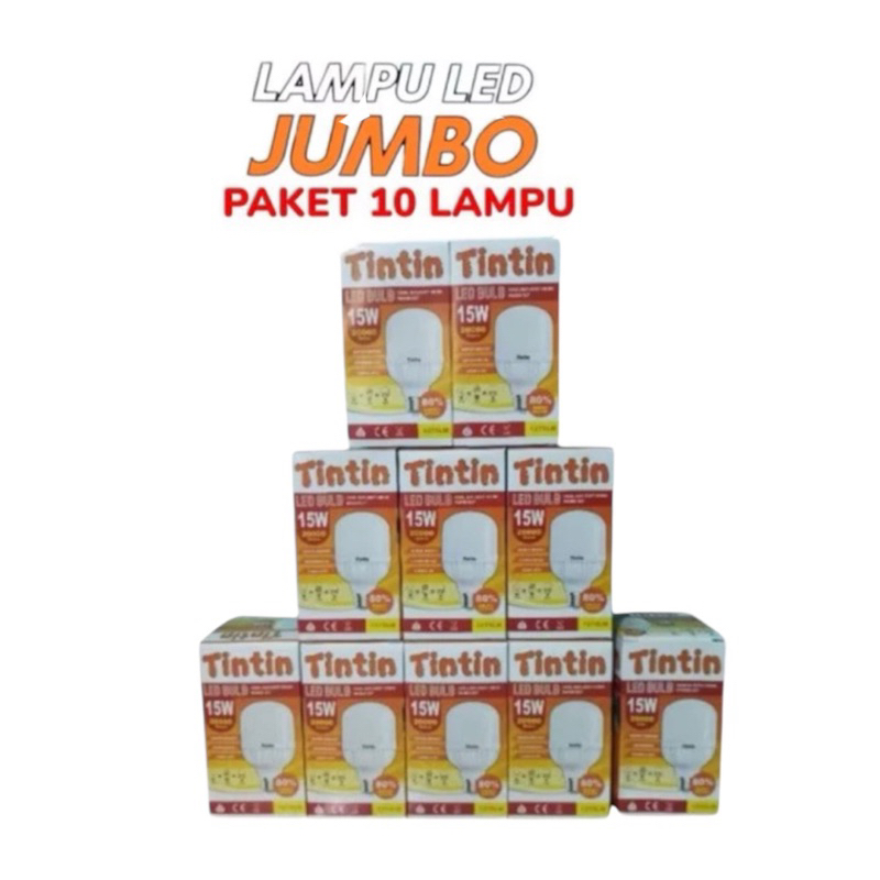 Paket 10 pcs Lampu Led TinTin 15 Watt lampu tintin 15 watt
