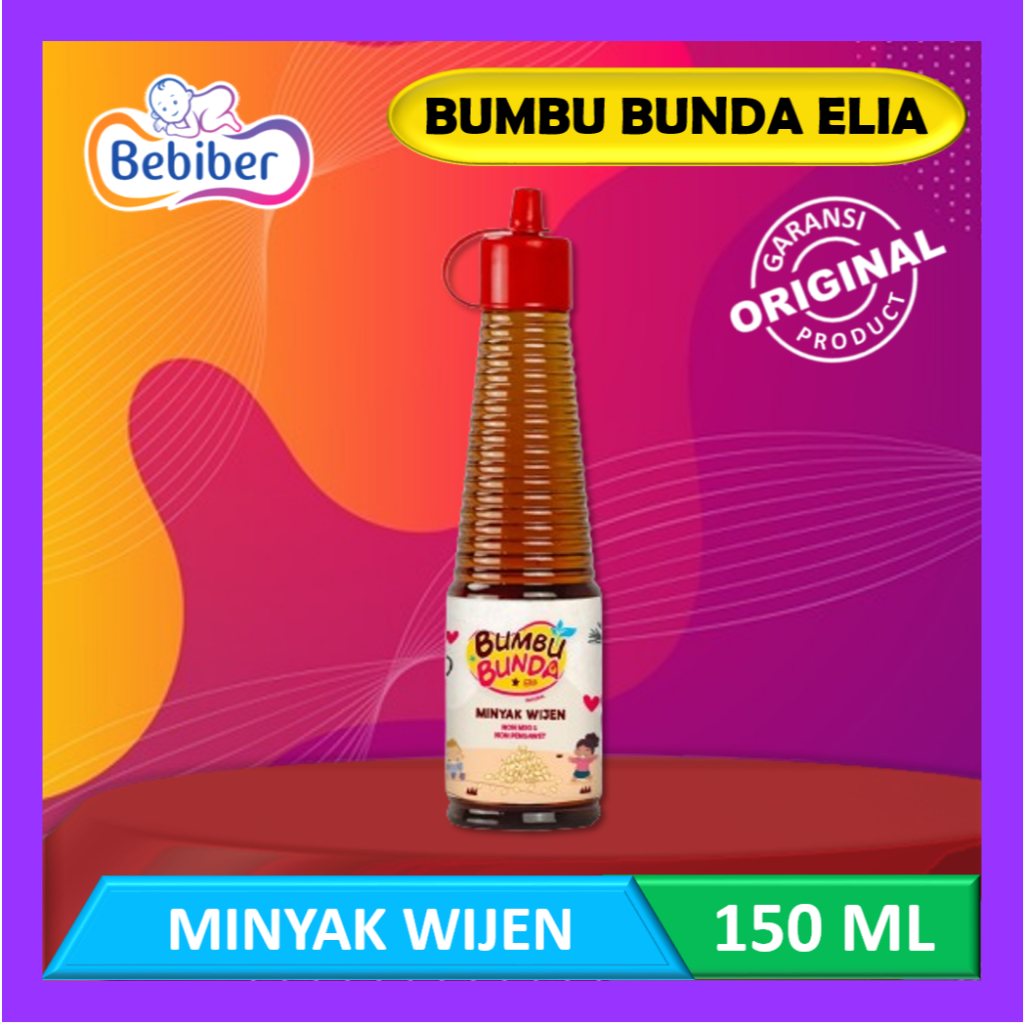 

Bumbu Bunda Elia Minyak Wijen 150ml / Non MSG / Bb Booster / Mpasi / Organik / Penyedap / Bebiber