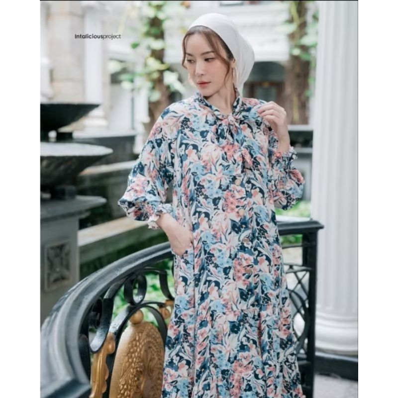 Zoe Cameron Gauri Eloise Calla Lily Shimmer Blouse Tunic Dress Kaftan Set Cherise Lemonade Black by 