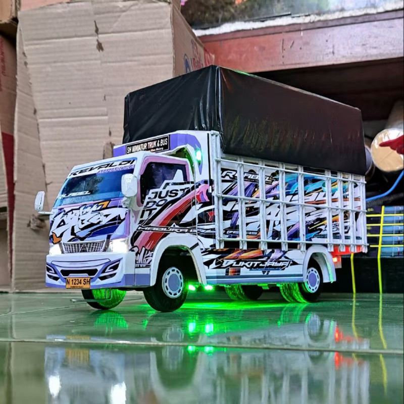 Truk Oleng Full Variasi - RC Miniatur Truk - Truk Oleng Dari Kayu Asli - Mainan Anak