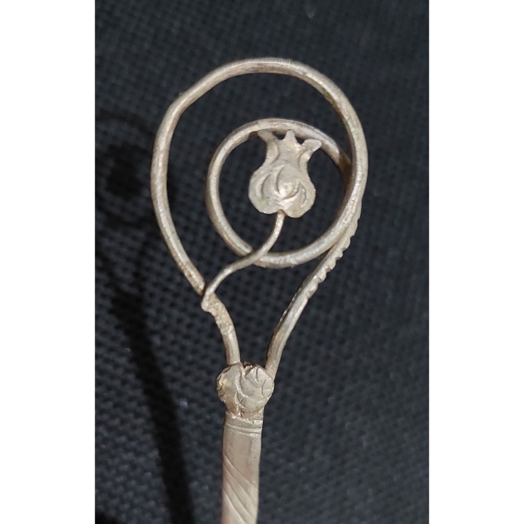 tusuk konde lawas kuningan ukir halus