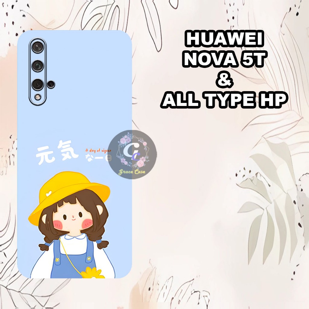 (GC30) Softcase karet Hp HUAWEI NOVA 5T Terbaru 2024 | Case Motif CEWEK | Case  Hp HUAWEI NOVA 5T  T