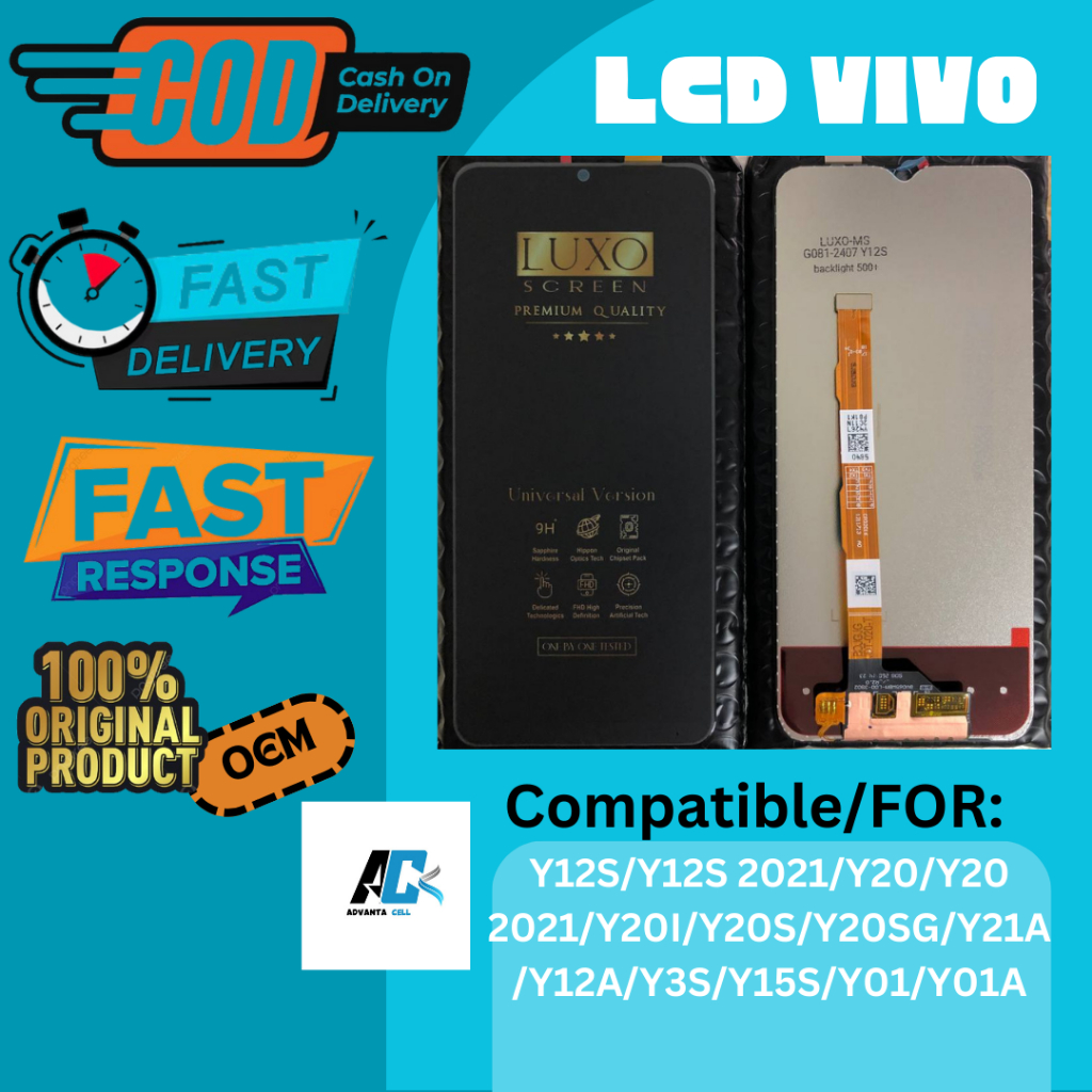 [AFFILIATE ONLY] LCD VIVO Y12S/Y12S 2021/Y20/Y20 2021/Y20I/S/SG/Y21A/Y12A/Y3S/Y15S/Y01/Y01A UNIV GRO