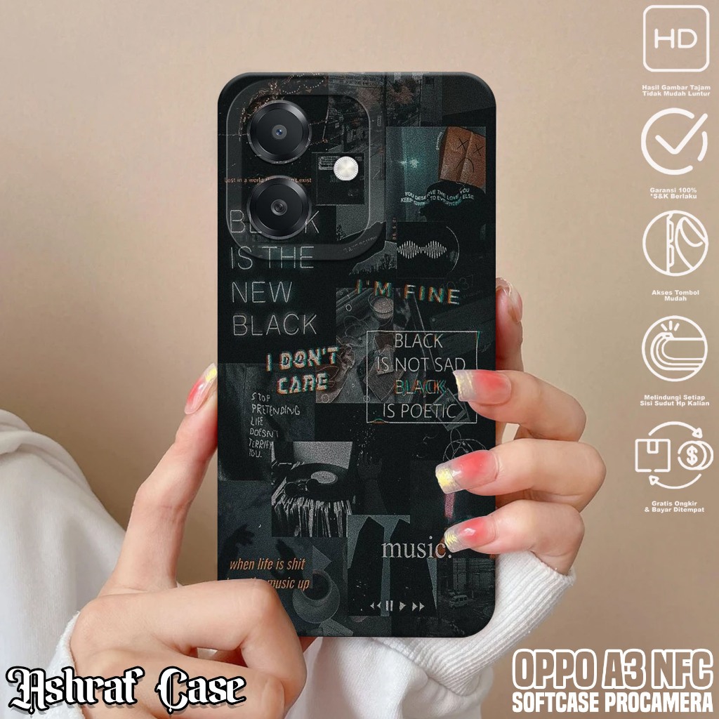 Case Oppo A3 NFC - Softcase Hp Oppo A3 NFC ( AESTH ) Silikon Oppo A3 NFC - Casing Hp Oppo A3 NFC - K