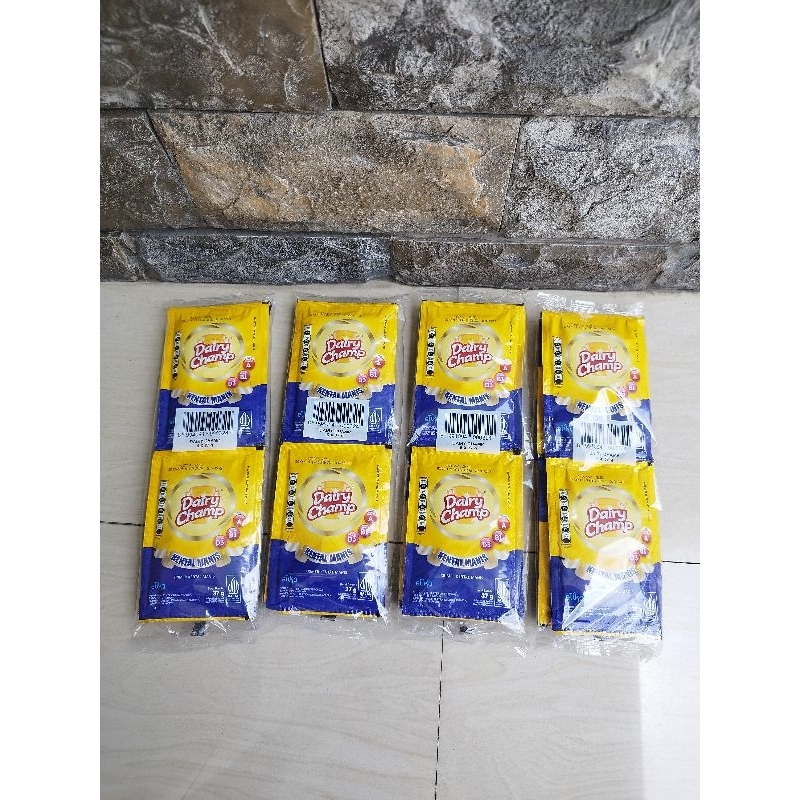 

1 renceng susu kental manis dairy champ isi 6 sachet