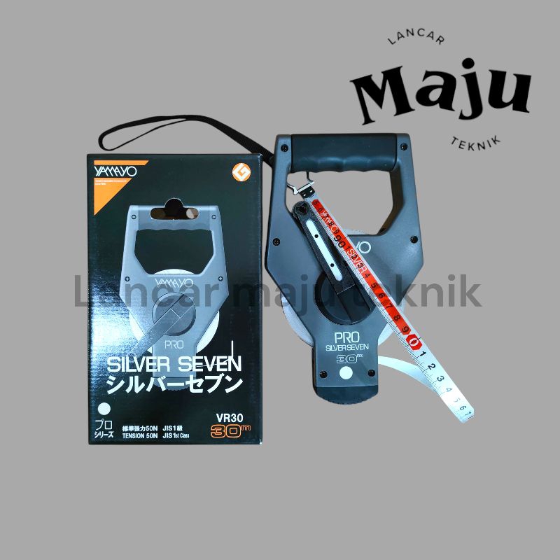 Meteran yamayo silver seven 30mtr steel plat/baja Original YAMAYO Roll Meter Steel Type Silver Seven