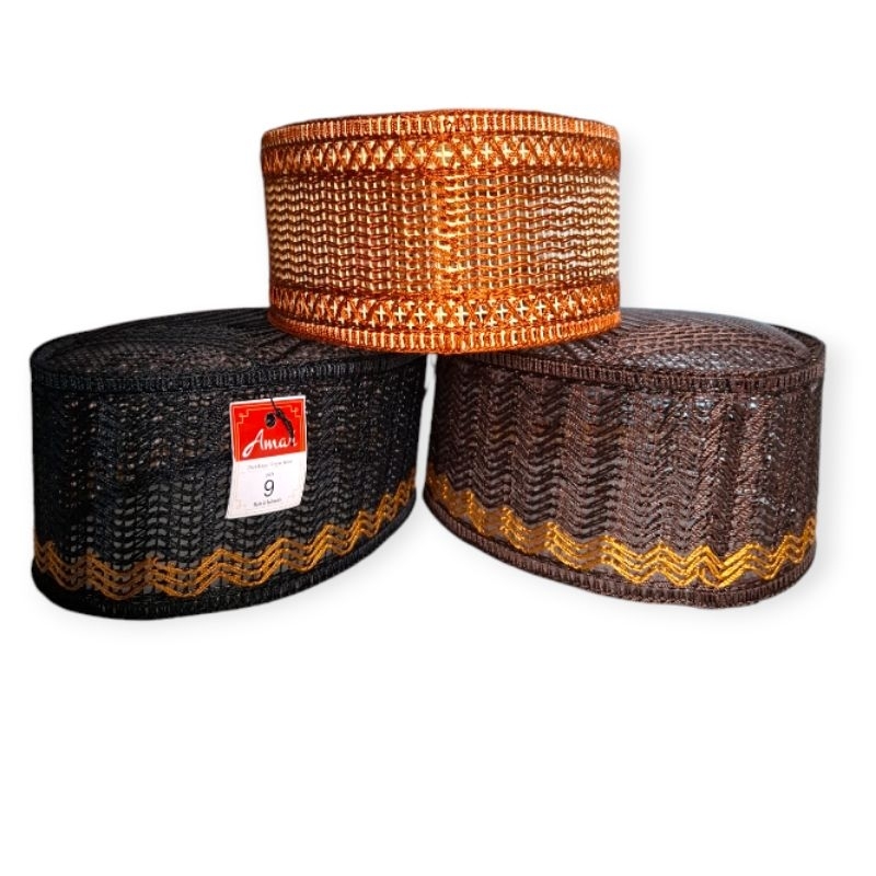 Peci Jaring. Peci Gaya Rotan, Peci Akar Rotan, Peci Gusdur