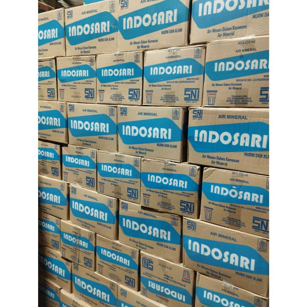 

INDOSARI Air Mineral Gelas 1 Kerton isi 40 @210 ml