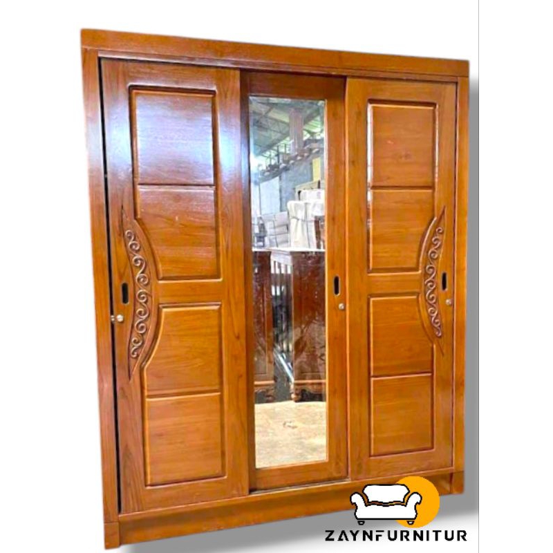 JATI TUA Lemari Minimalis Terbaru Kayu Jati Jepara