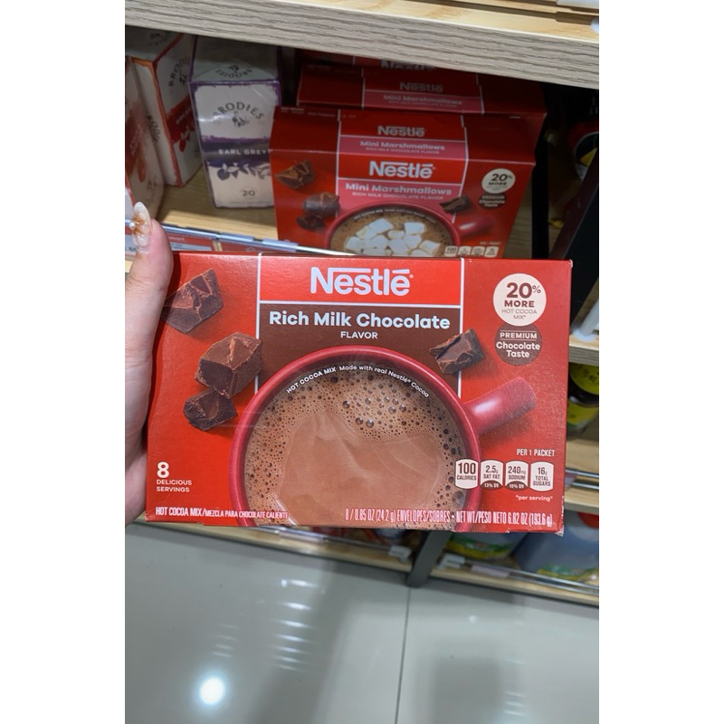 

nestle rich milk chocolate isi 8 sachets 194gr