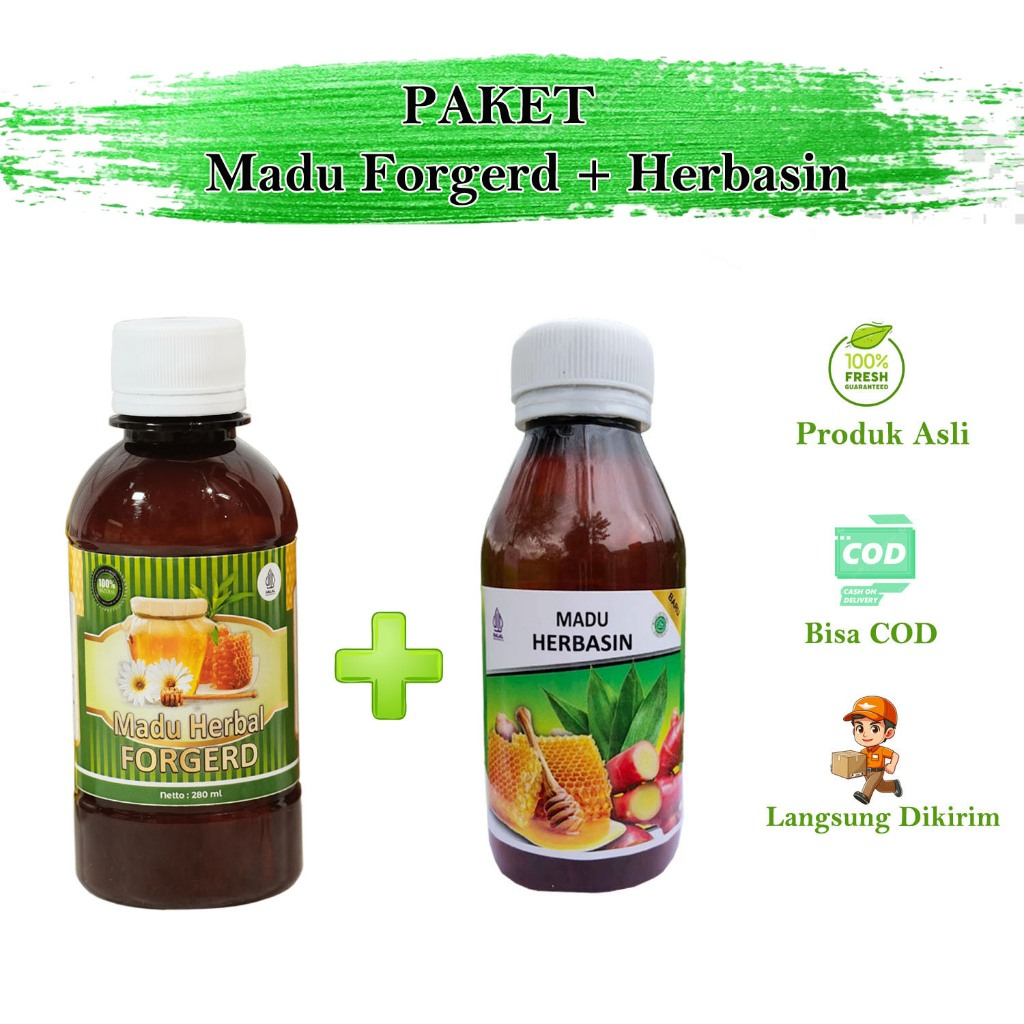 

Paket Madu Forgerd & Madu Herbasin Asli Original