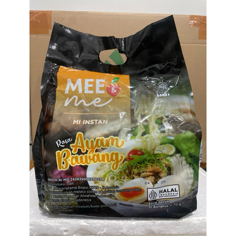

Mee & me Rasa ayam bawang HNI pouch (isi 10pcs)