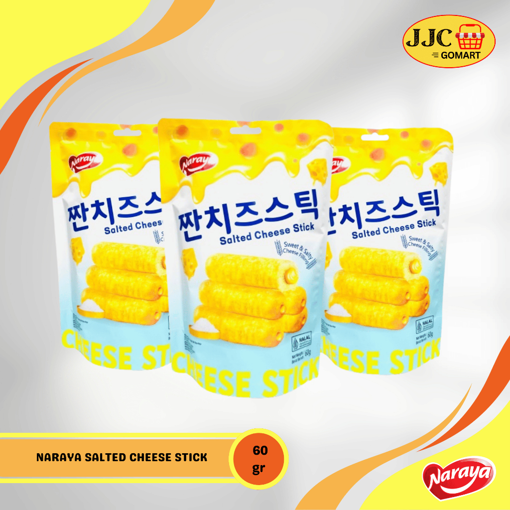 

Naraya Salted Cheese Stick 60gr | Biskuit Keju | Cemilan Keju