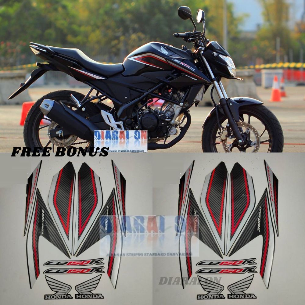Stiker Striping Honda CB150r 2016 2015 - CB 150 R CB 150R Hitam Murah