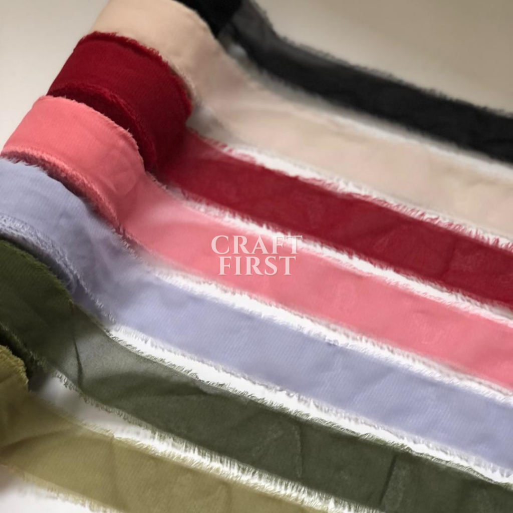 

Craft First - Pita Chiffon Undangan | Pita Hampers 3.5cmx5m