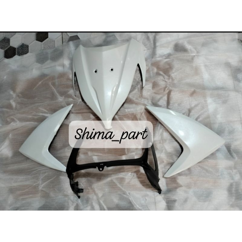 Cover body fullset bagian depan panel sayap depan kiri kanan garnis lampu Vario 110 esp LED 2015 201