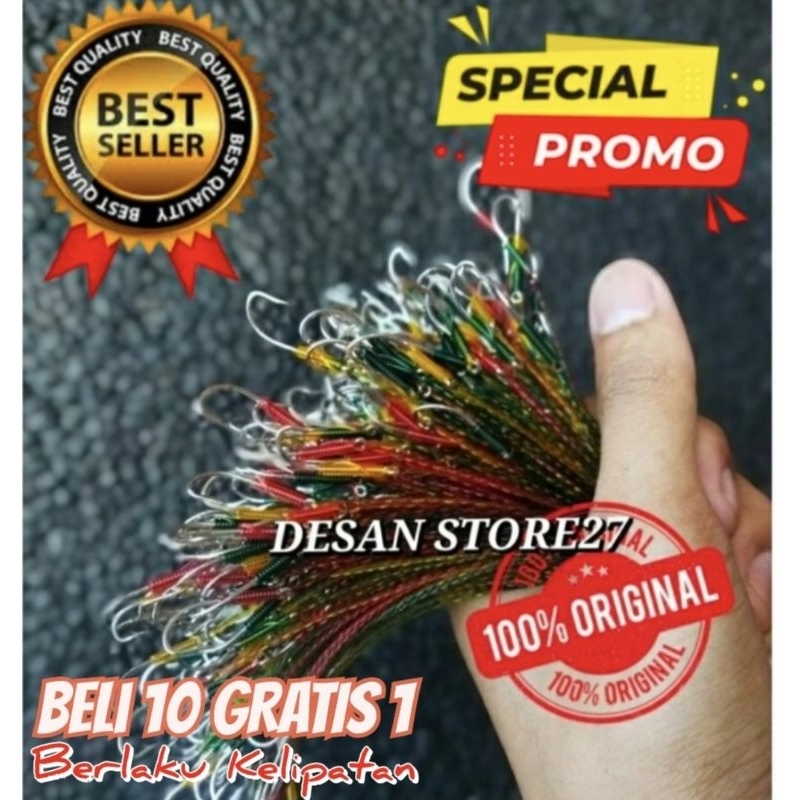 Urek Kail Pancing Urek Belut Siap Pakai Termurah & Berkualitas Bahan Baja Anti Karat 4 ukuran