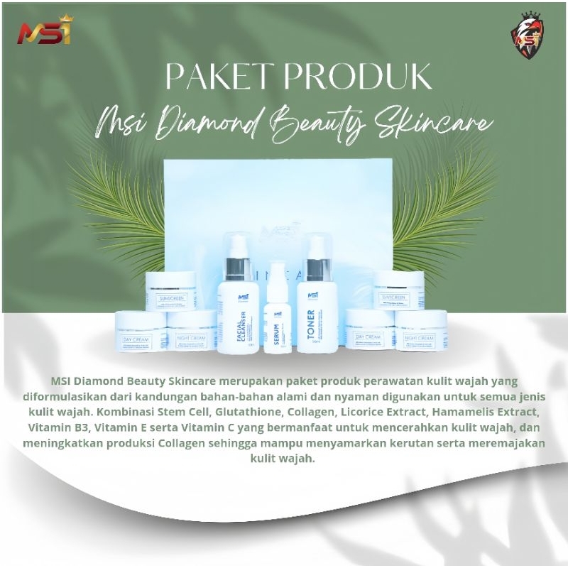 MSI DIAMOND BEAUTY SKINCARE 1 SET