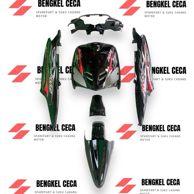 Full Body Halus Yamaha Mio Sporty warna Hitam tahun 2004-2007