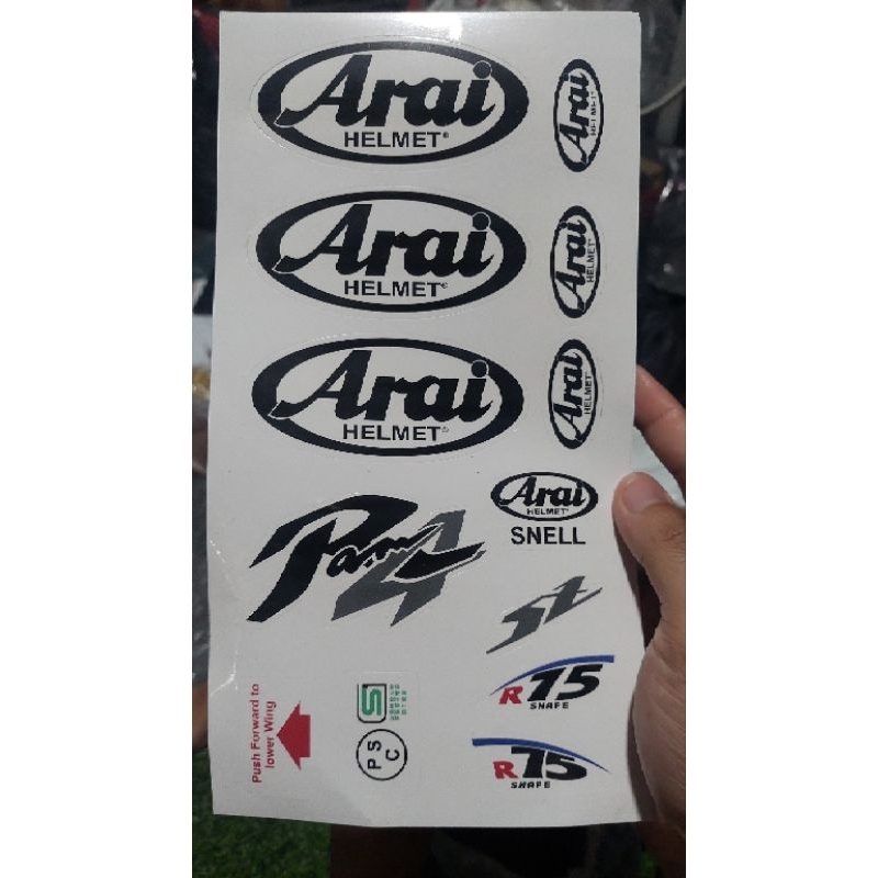 sticker arai tsr ram 4
