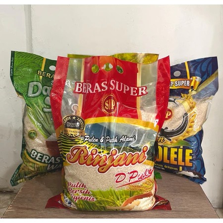 

Beras Rinjani, Daun suji, Rojolele 5 LITER