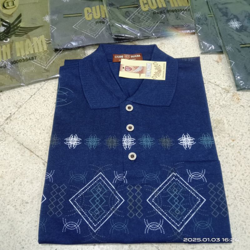Kaos Pria Cun nam korea kerah terbaru lengan pendek