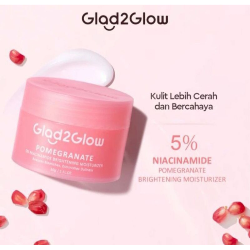 Glad2Glow Pomegranate Brightening Moisturizer| Glad2Glow Moisturizer Pink| G2G Moisturizer Pink