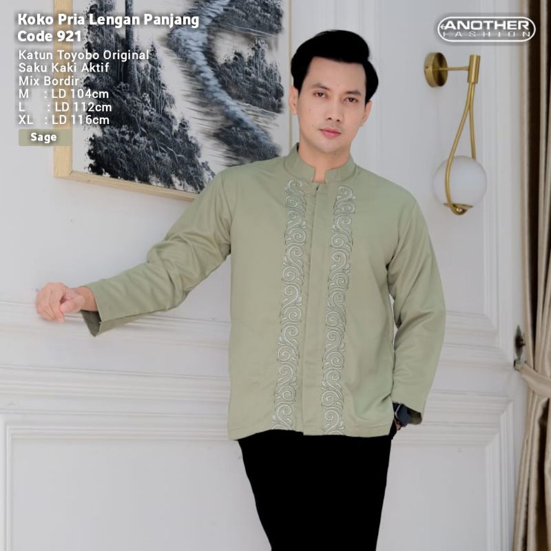 Another Fashion Koko Pria Lengan Panjang/koko pria lengan panjang premium