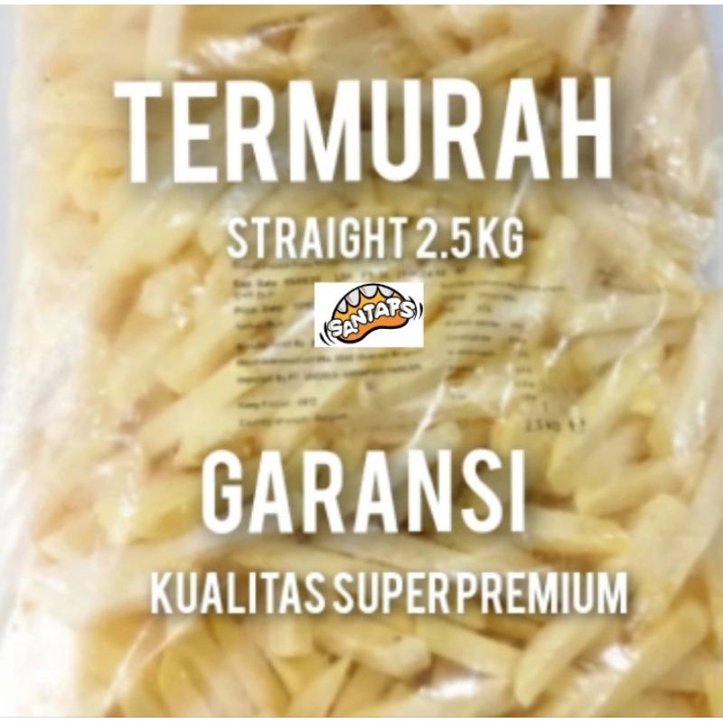 

KENTANG GORENG STRAIGHT CUT 2.5Kg . Kentang Beku