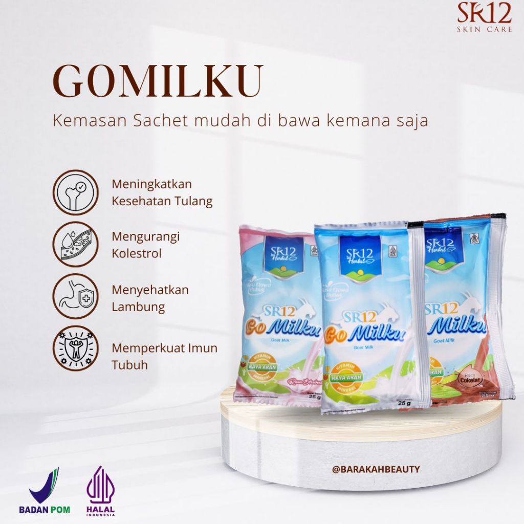 

GOMILKU SACHET SR12 Susu Kambing Etawa Isi 1pcs