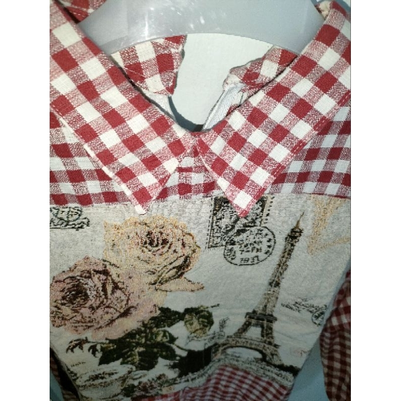 Gamis wanita kotak kotak